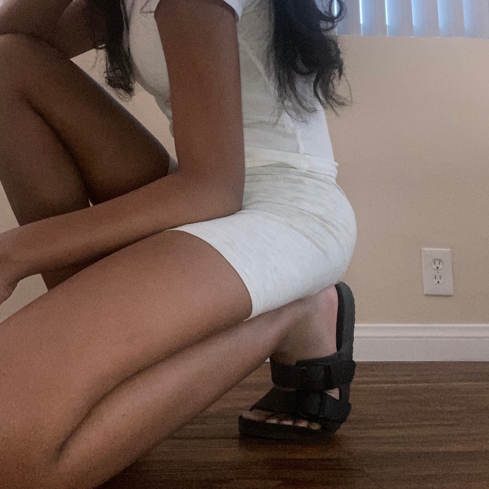 Grey Stretchy Shorts